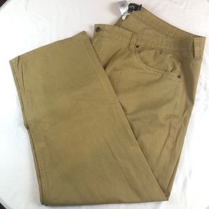 Chaps Pant Men Big & Tall Straight Fit Flat Front Khaki Chino Slack 50x32